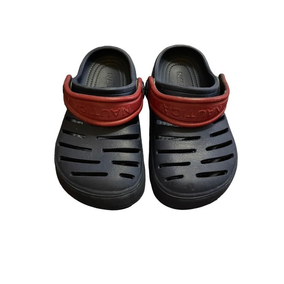 Nautica Kids Sports Clogs Sandals Beach Garden Shoe Blue Toddler Boy 8 - Picture 3 of 9